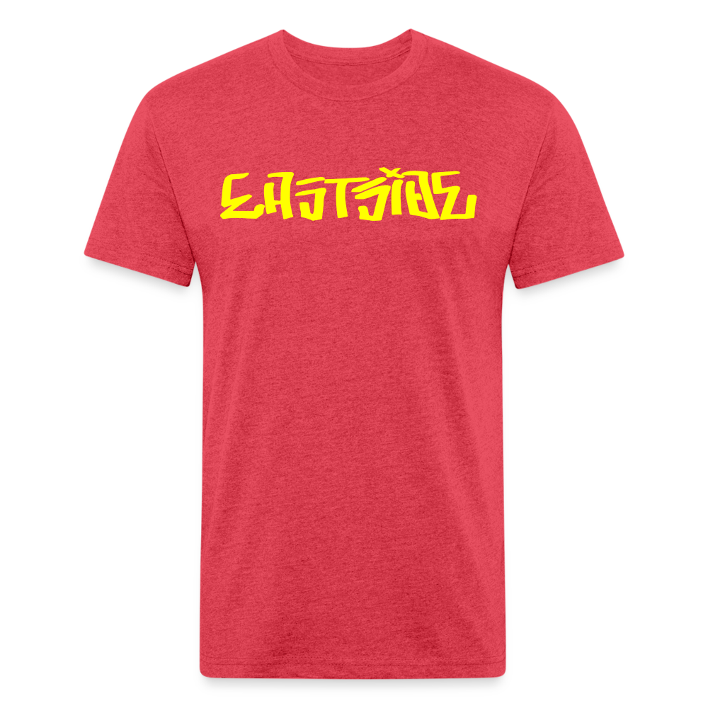 Fitted Cotton/Poly T-Shirt by Next Level - heather red