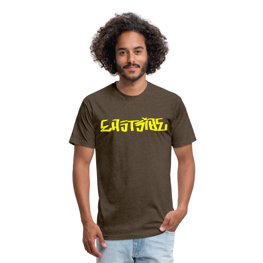 Fitted Cotton/Poly T-Shirt by Next Level - heather espresso