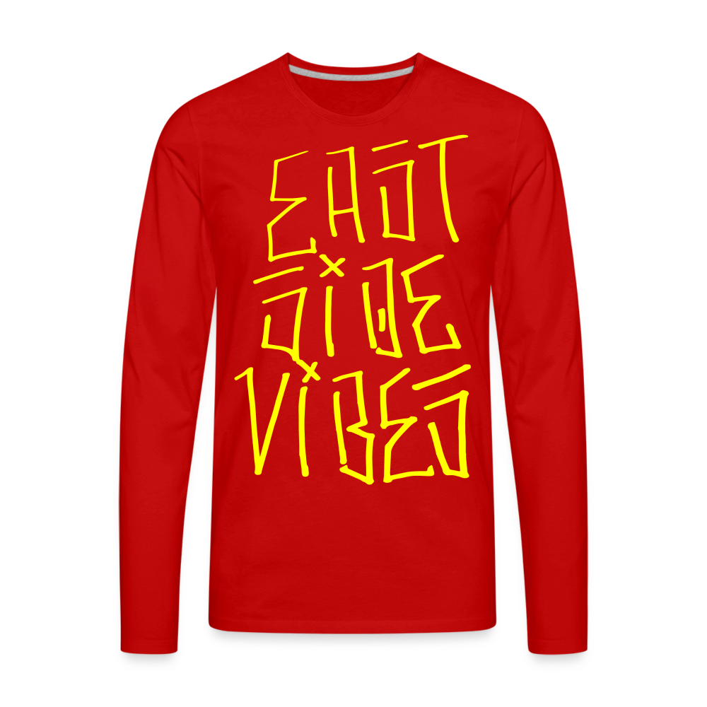 Men's Premium Long Sleeve T-Shirt - red