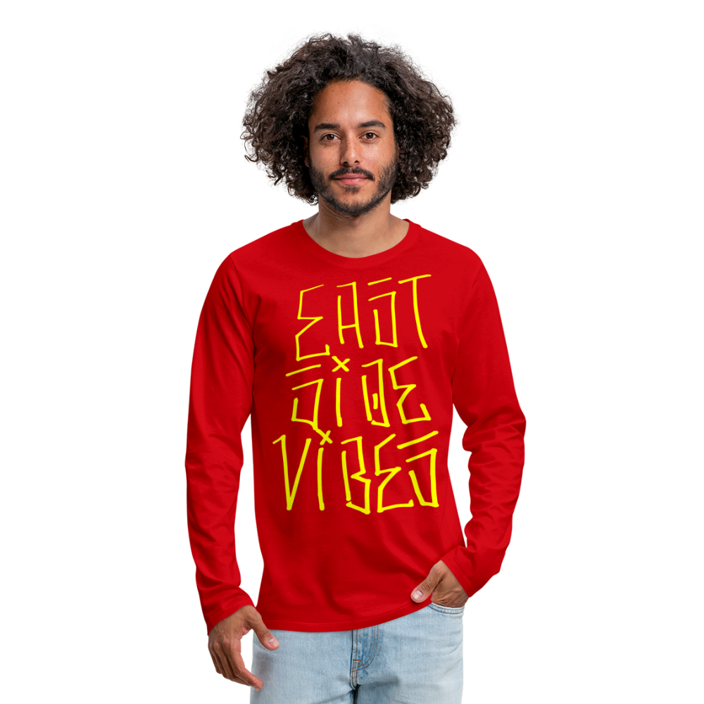 Men's Premium Long Sleeve T-Shirt - red