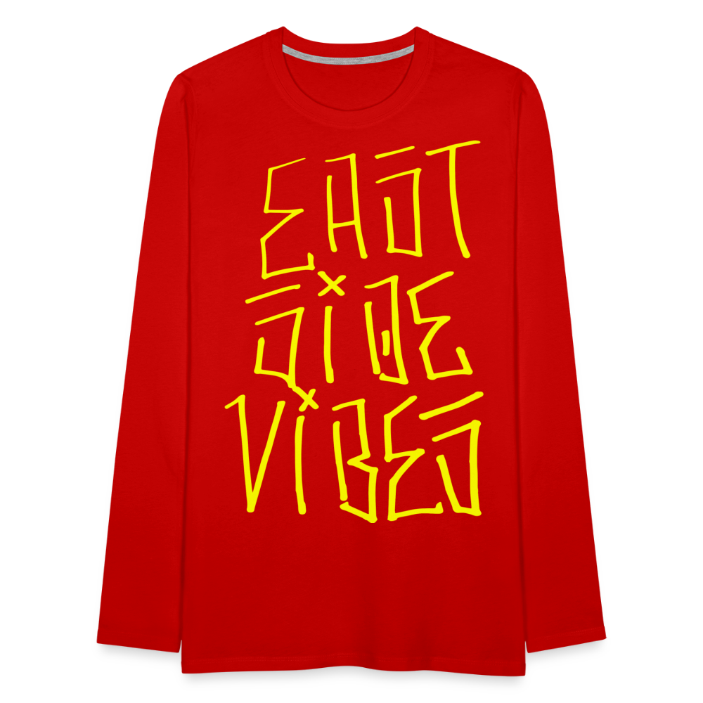 Men's Premium Long Sleeve T-Shirt - red