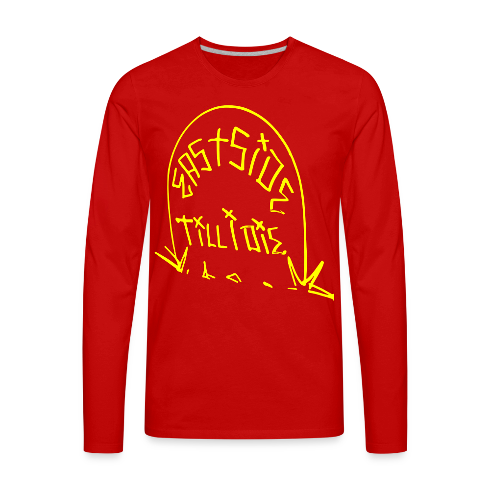 Men's Premium Long Sleeve T-Shirt - red